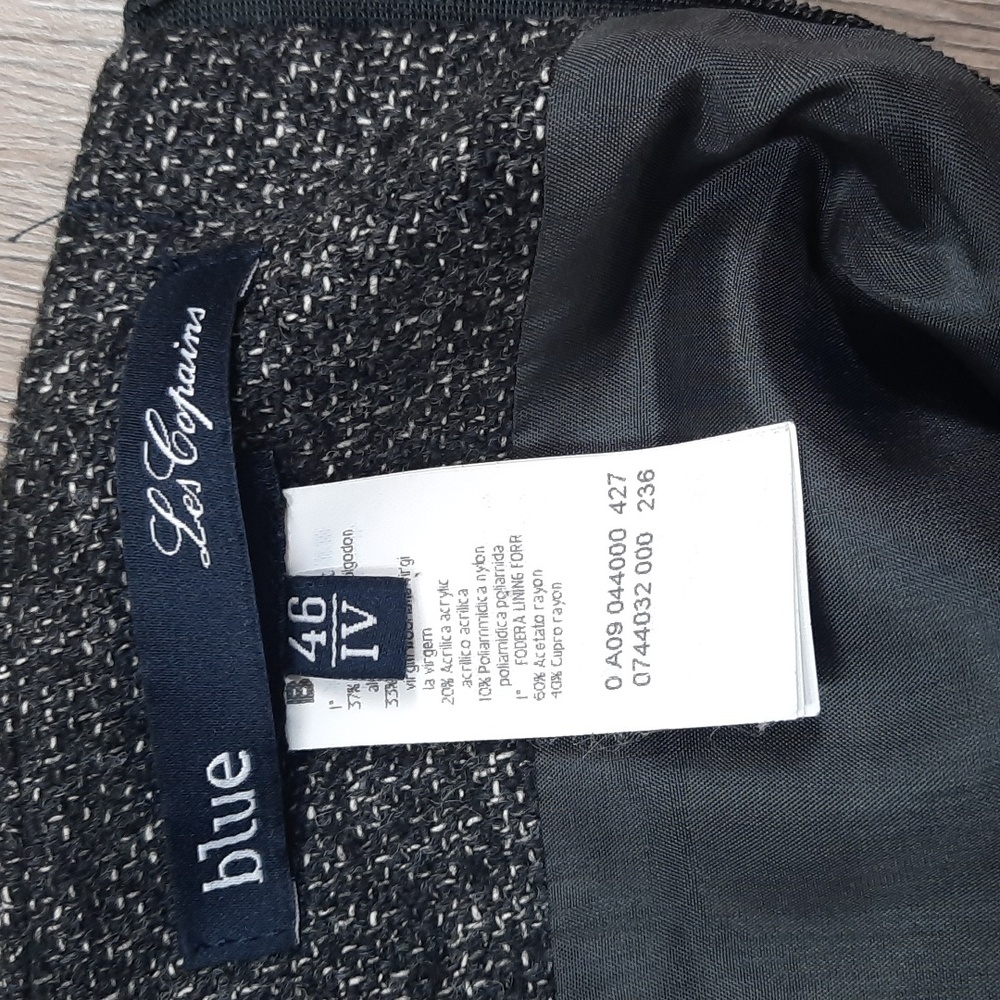 Les Copains grey virgin wool blend skirt, size 10 - Picture 8 of 11